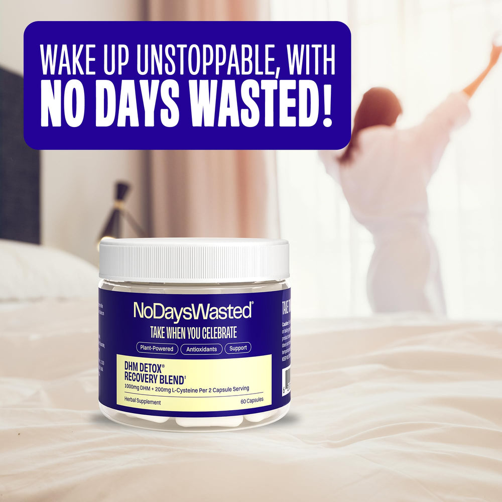 No Days Wasted DHM Detox fits into bags and purses for on-the-go use.