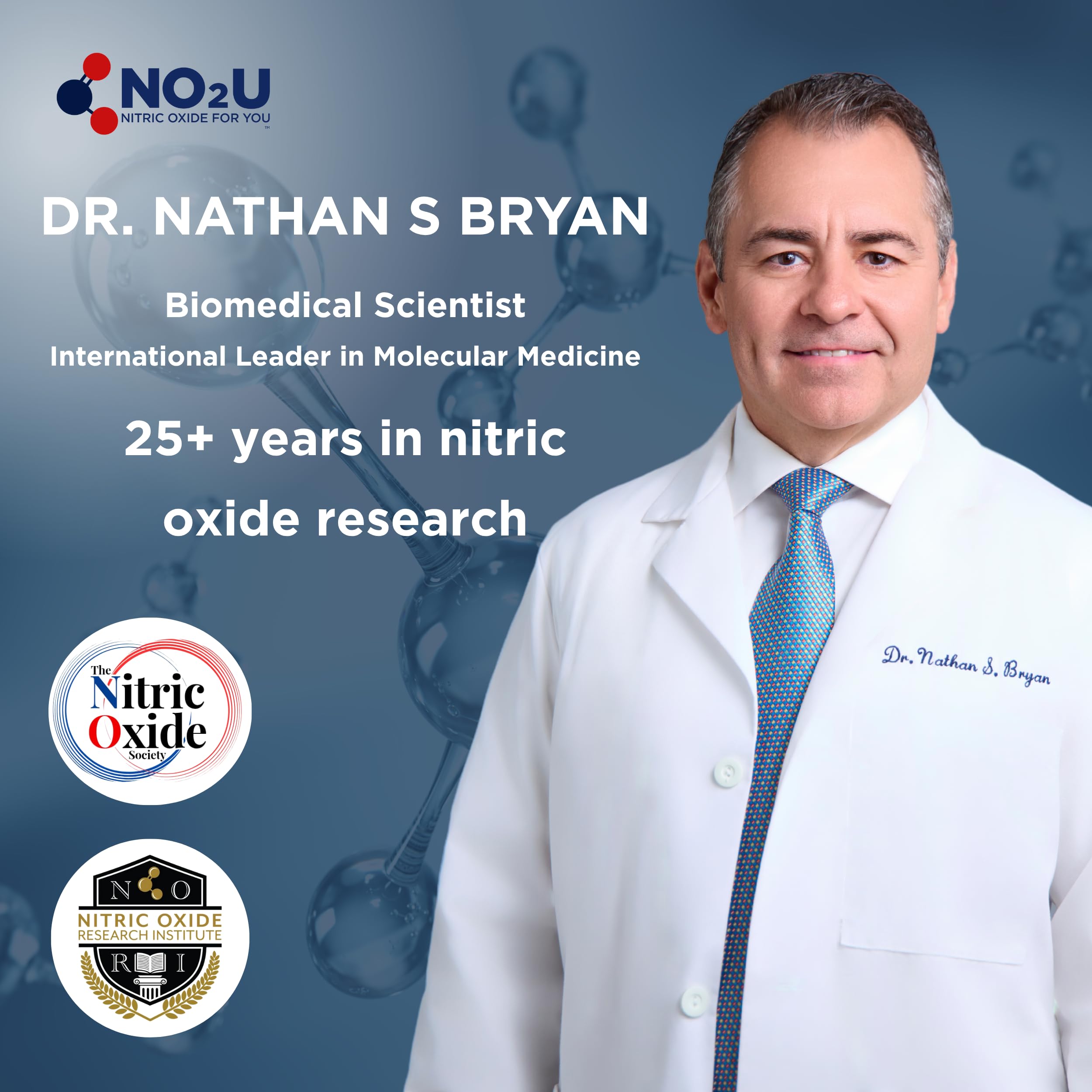 NO2U Bryan NITRICEUTICALS vegan-friendly label and benefits in view.