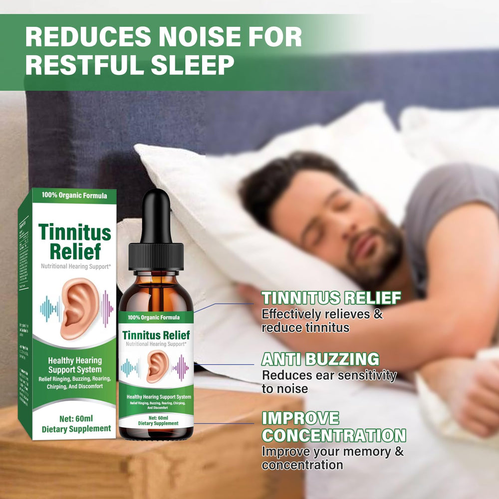 NOBA Tinnitus Drops calms ear barrier against environmental noise.
