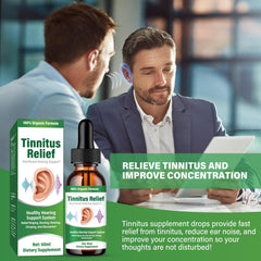 NOBA Tinnitus Drops portable bottle ideal for on-the-go ear care.