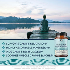 Nobi Nutrition ashwagandha root label on bottle highlighting organic ingredients.