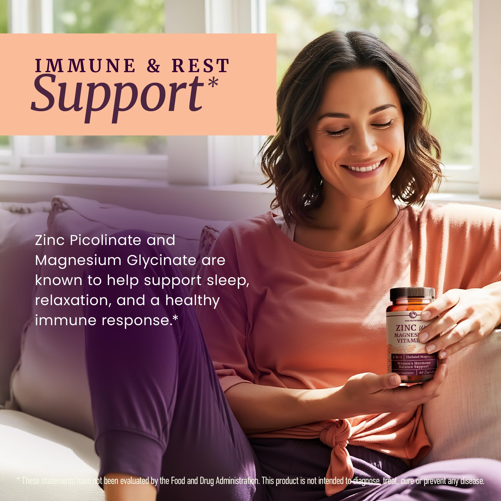 Nobi Nutrition daily-dose scoop beside bottle for simple dosing