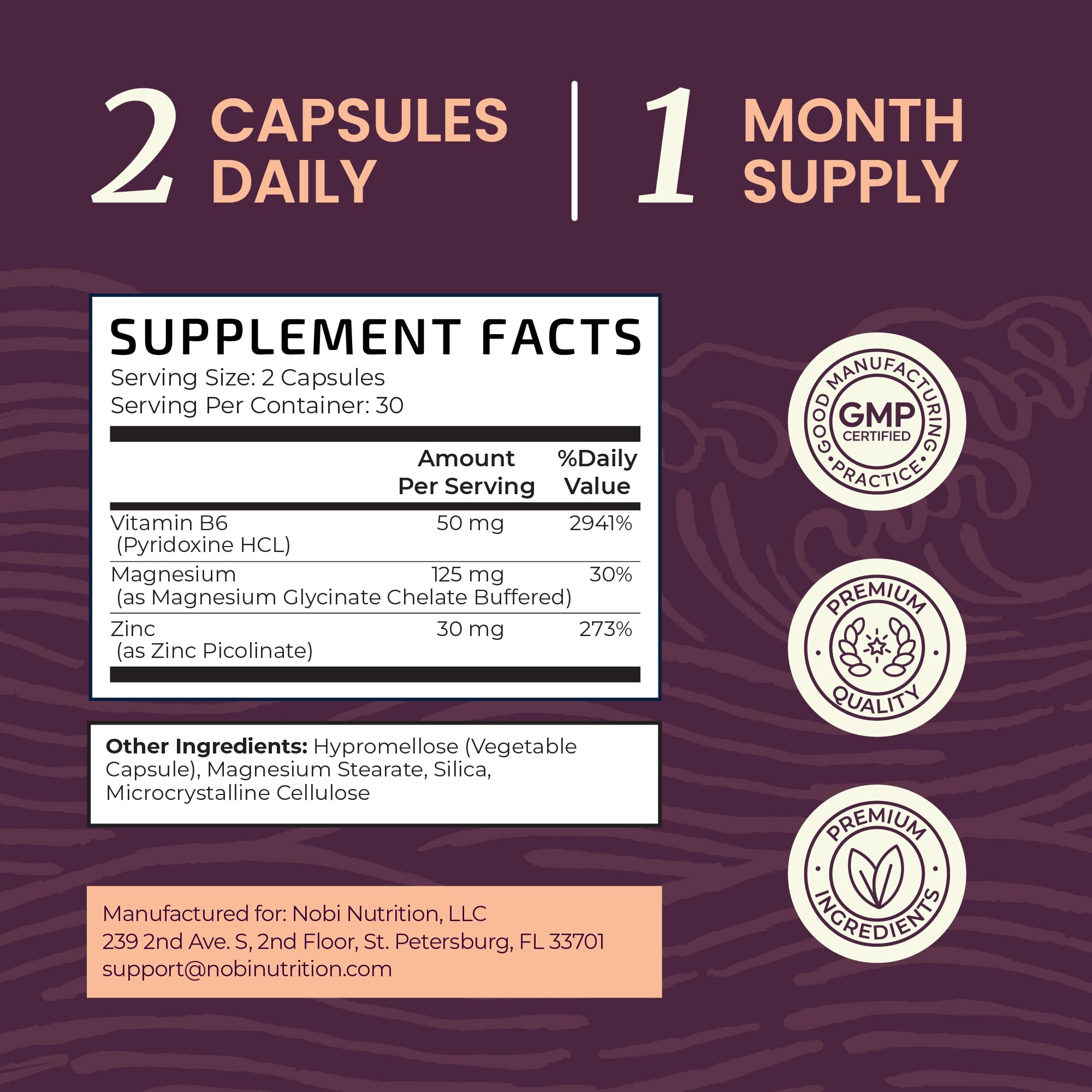 Nobi Nutrition GMP seal on packaging signals trusted quality