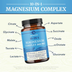 Nobi Nutrition magnesium capsules closeup highlights high absorption formula.
