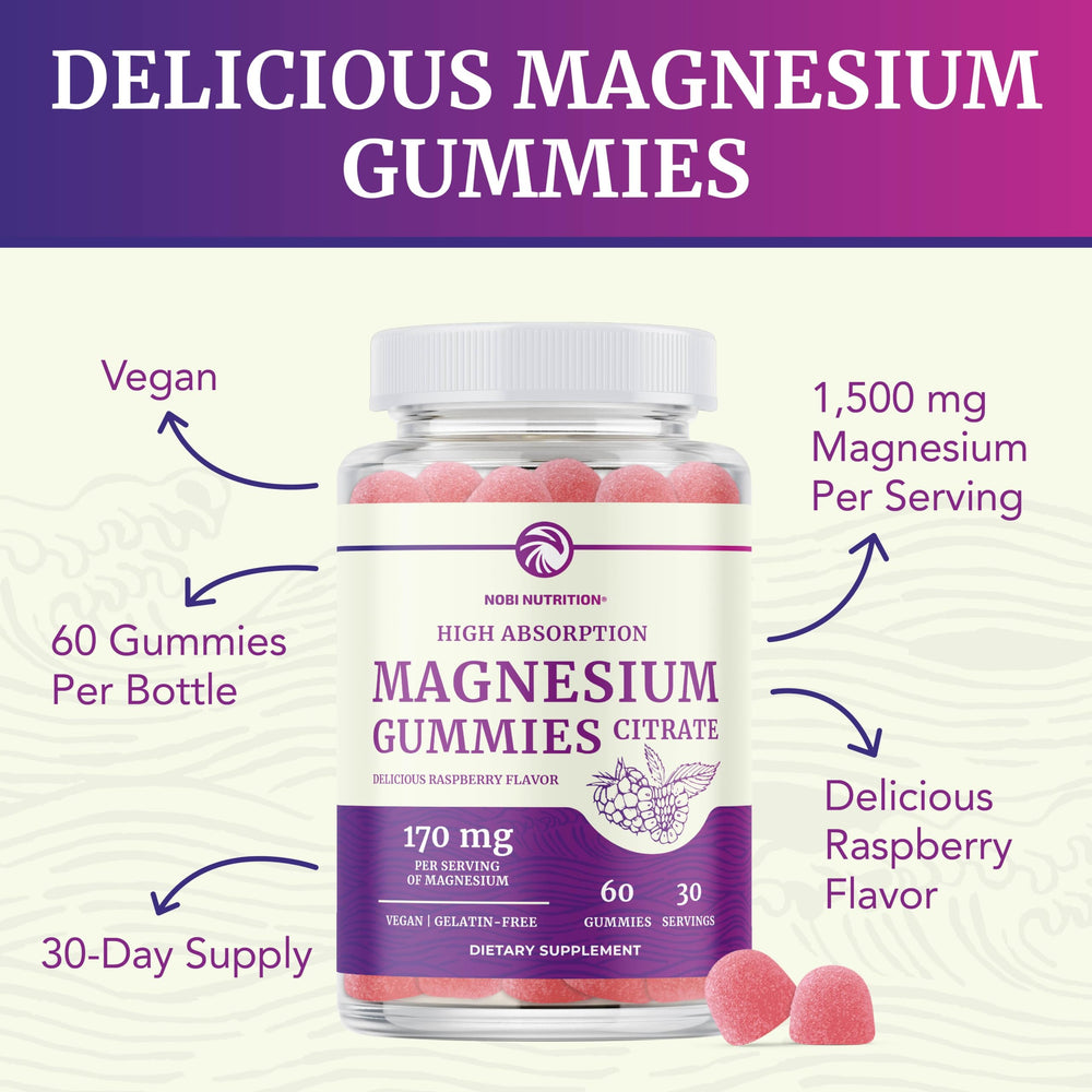 Nobi Nutrition gummies with easy-open cap supports quick, hassle-free daily routines.