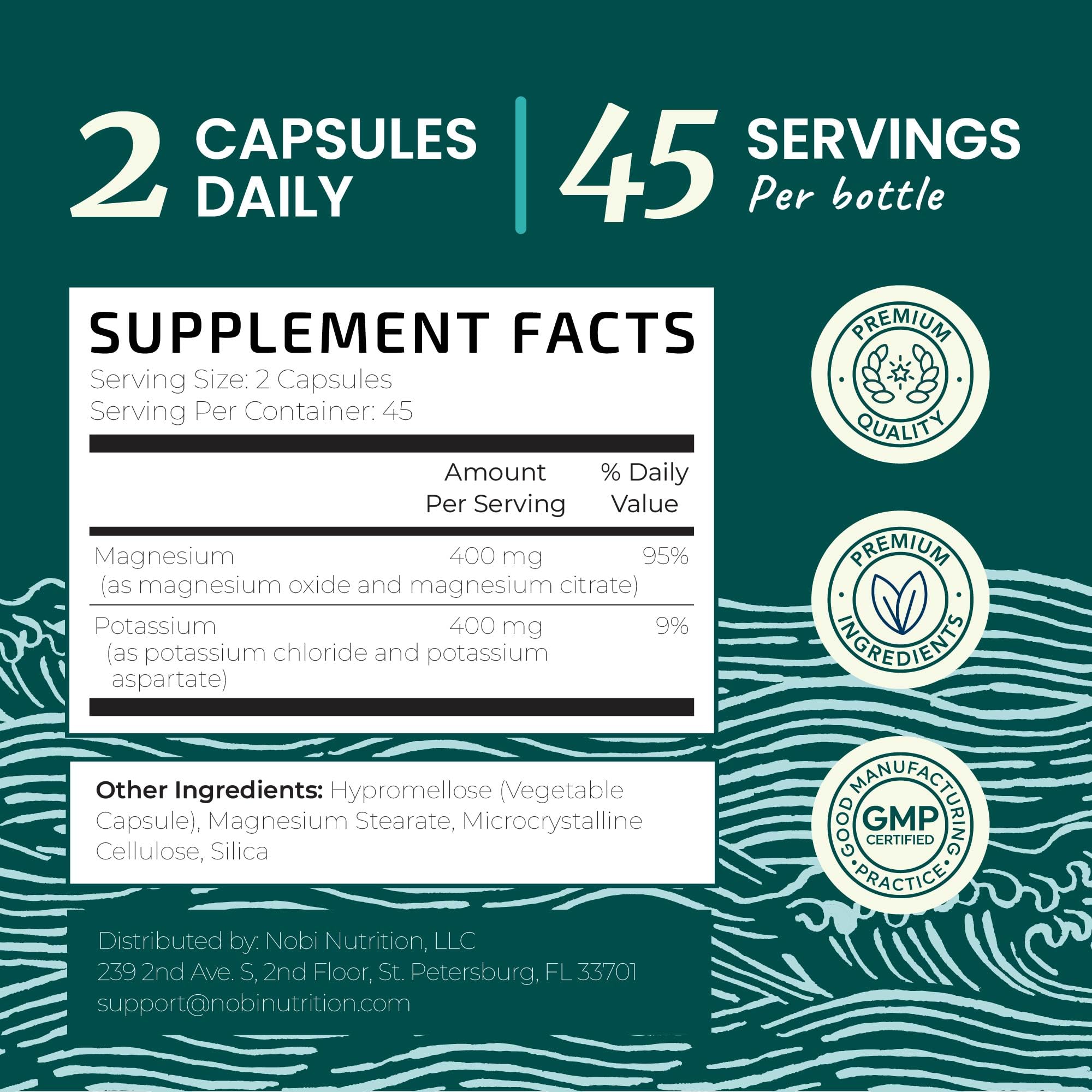 Nobi Nutrition bottle closeup emphasizes quality and GMP manufacturing