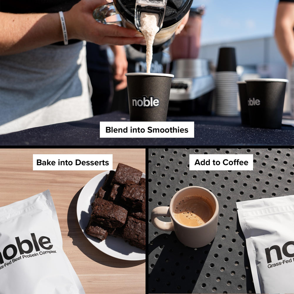 Noble Origins organ blend details on the packaging signaling multi-system wellness