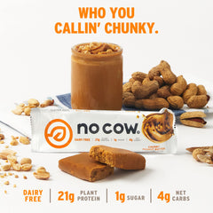 No Cow bars on-the-go snack being carried for a busy day.