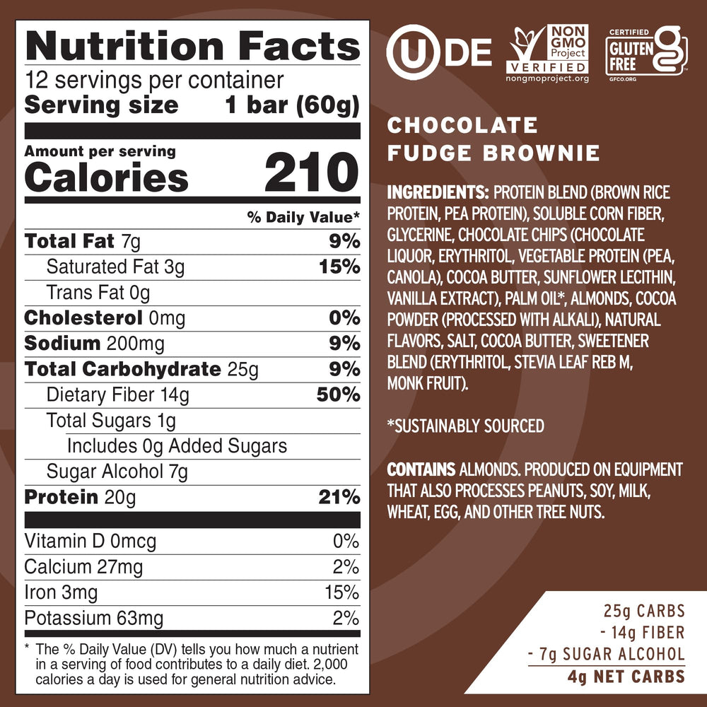 No Cow vegan protein bar unwrapped on table, ready for on-the-go energy