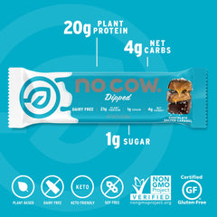 No Cow vegan protein bars ingredients highlight clean, pronounceable ingredients.