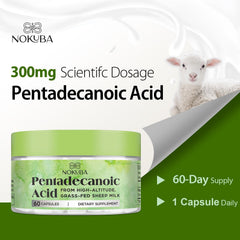 Nokuba Pentadecanoic Acid third-party testing seal confirms quality.