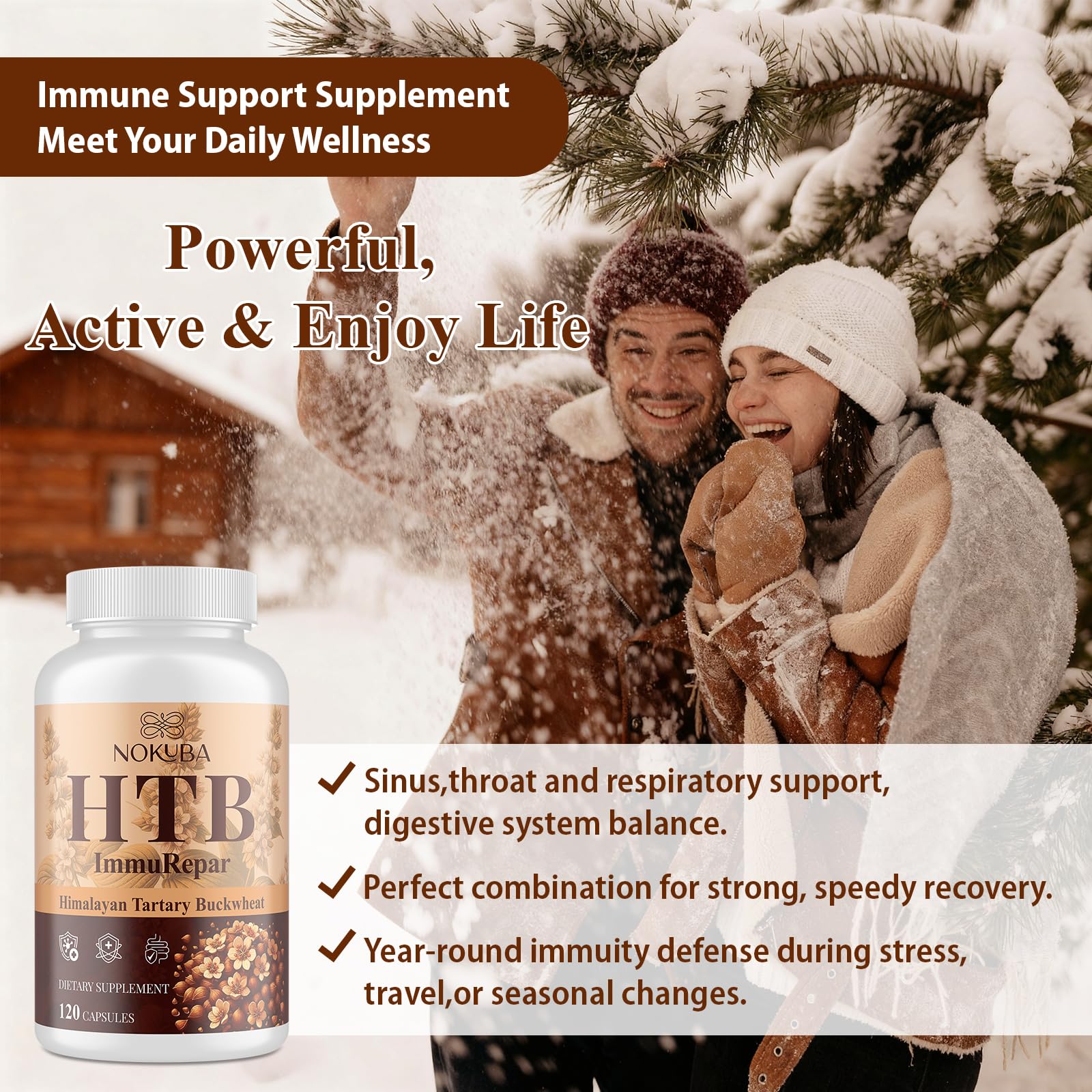 Nokuba zinc, vitamin C and D3 with curcumin blend in capsule form for daily wellness.
