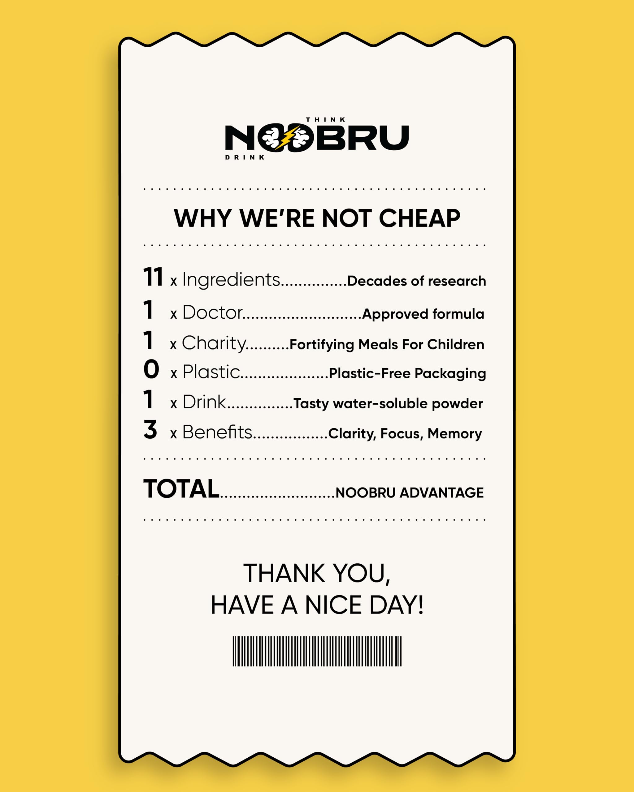 Opening a Noobru Advantage sachet for a quick dose.