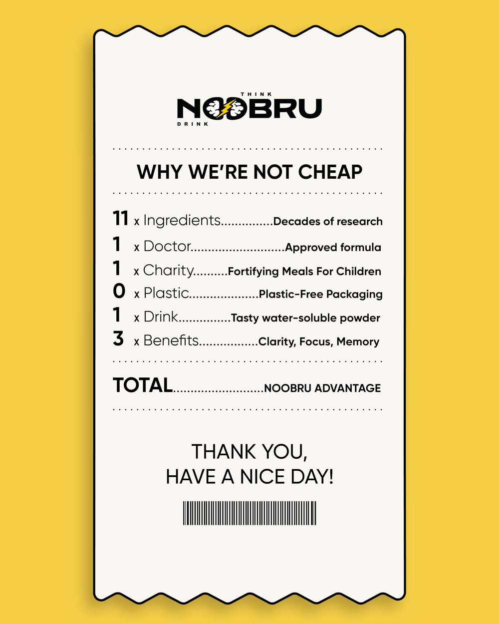 Opening a Noobru Advantage sachet for a quick dose.