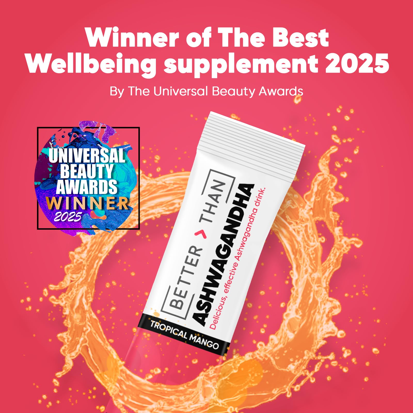 Noobru Better Than Ashwagandha packaging box conveys wellness on the go.