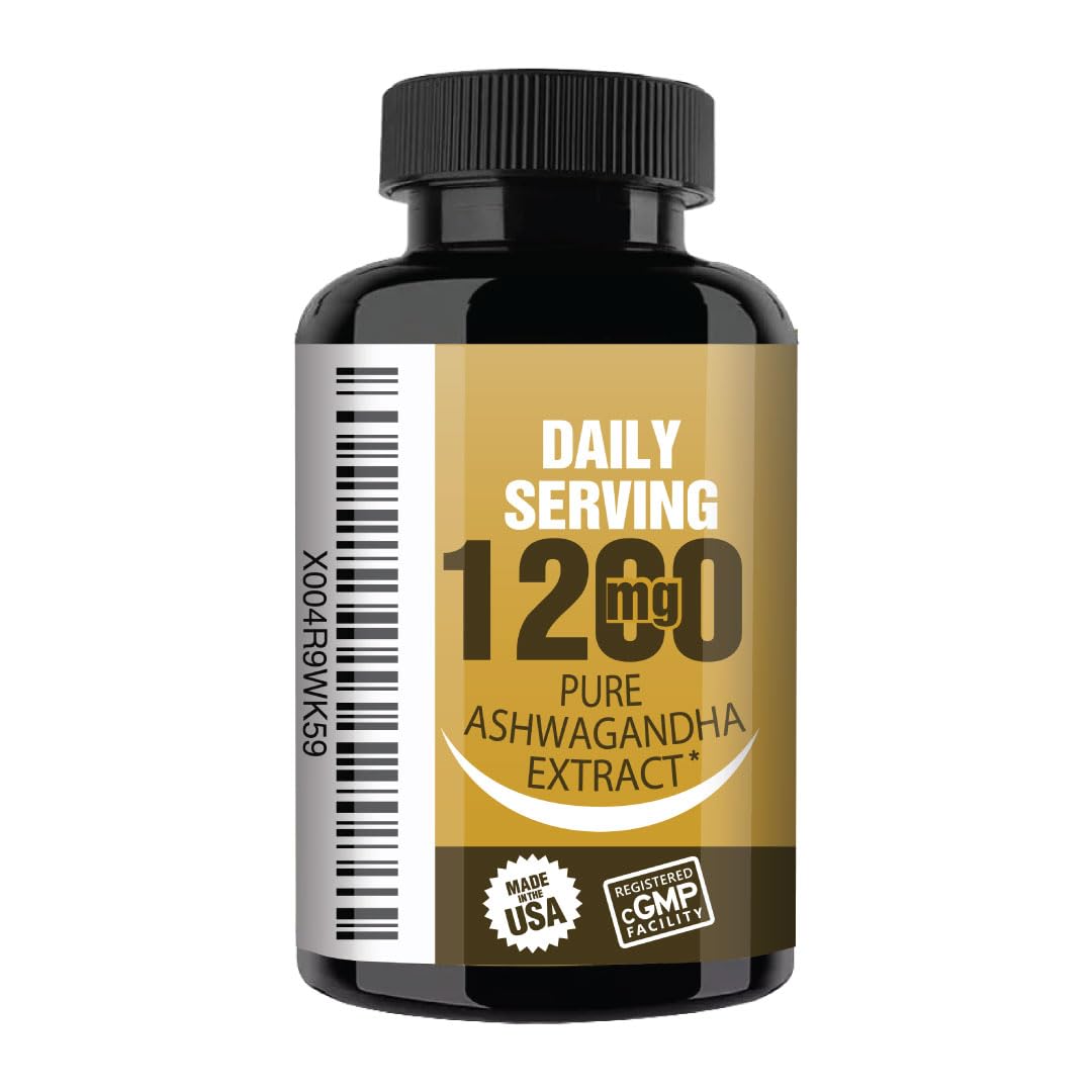 NooMost Ashwagandha capsules in bottle for sustained energy.