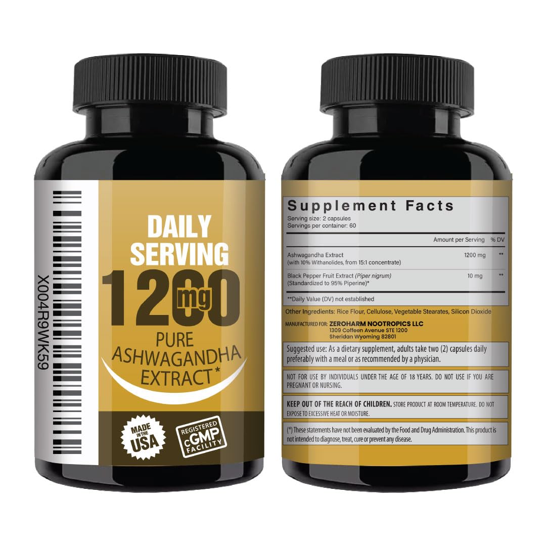 NooMost Ashwagandha vegan capsules support gluten-free and dairy-free lifestyles.