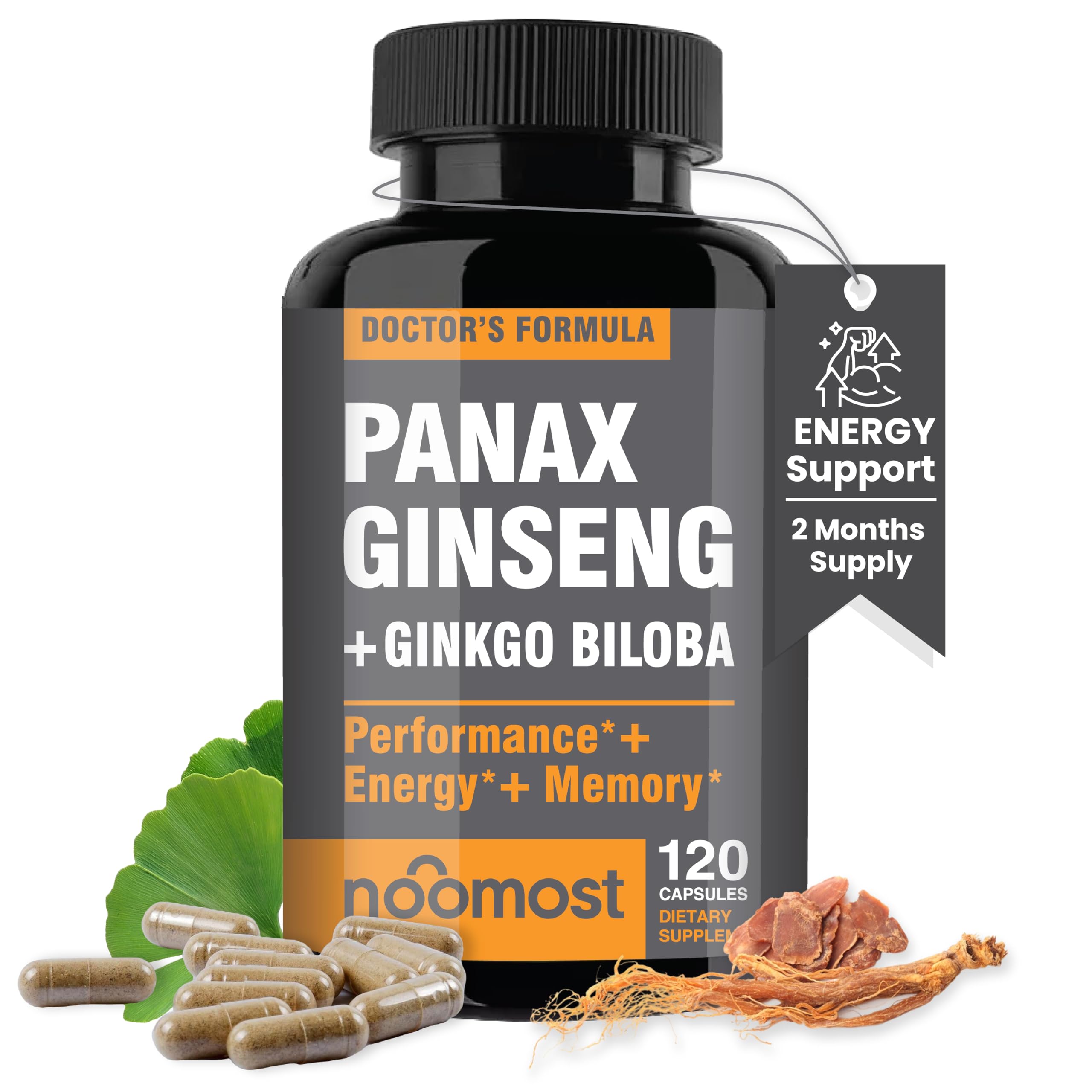 NooMost Korean Red Panax Ginseng bottle for steady energy during busy days