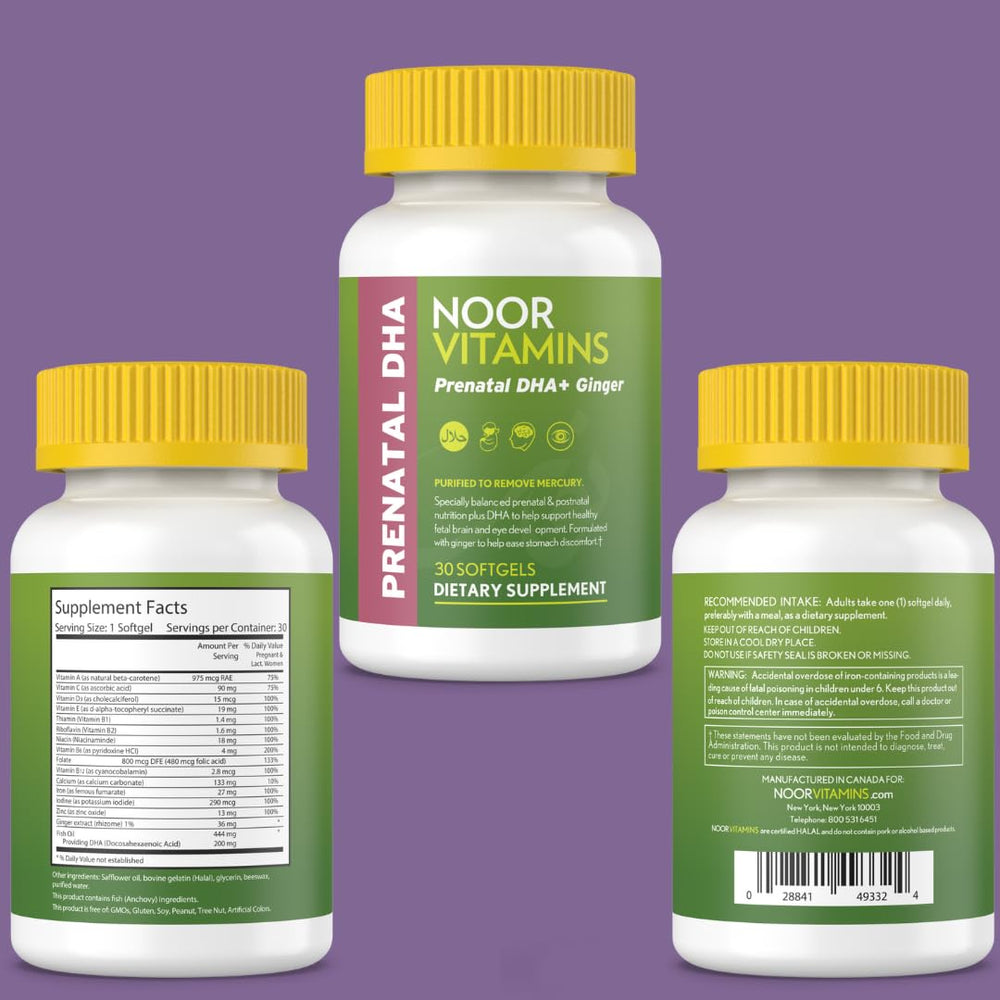 Noor Vitamins 1-month supply box front demonstrates convenient ongoing use.
