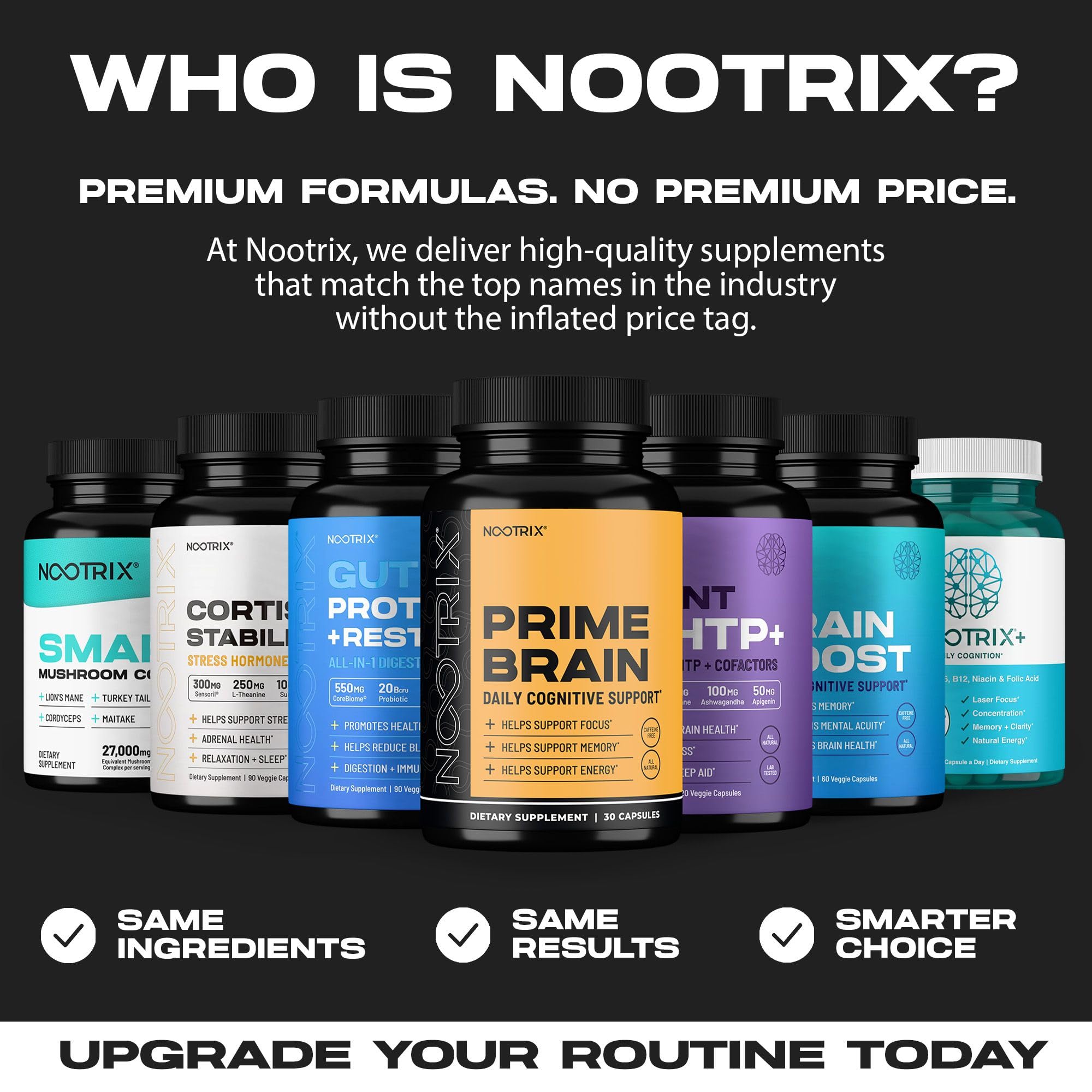 Nootrix Prime Brain bottle in hand ready for focus during study.