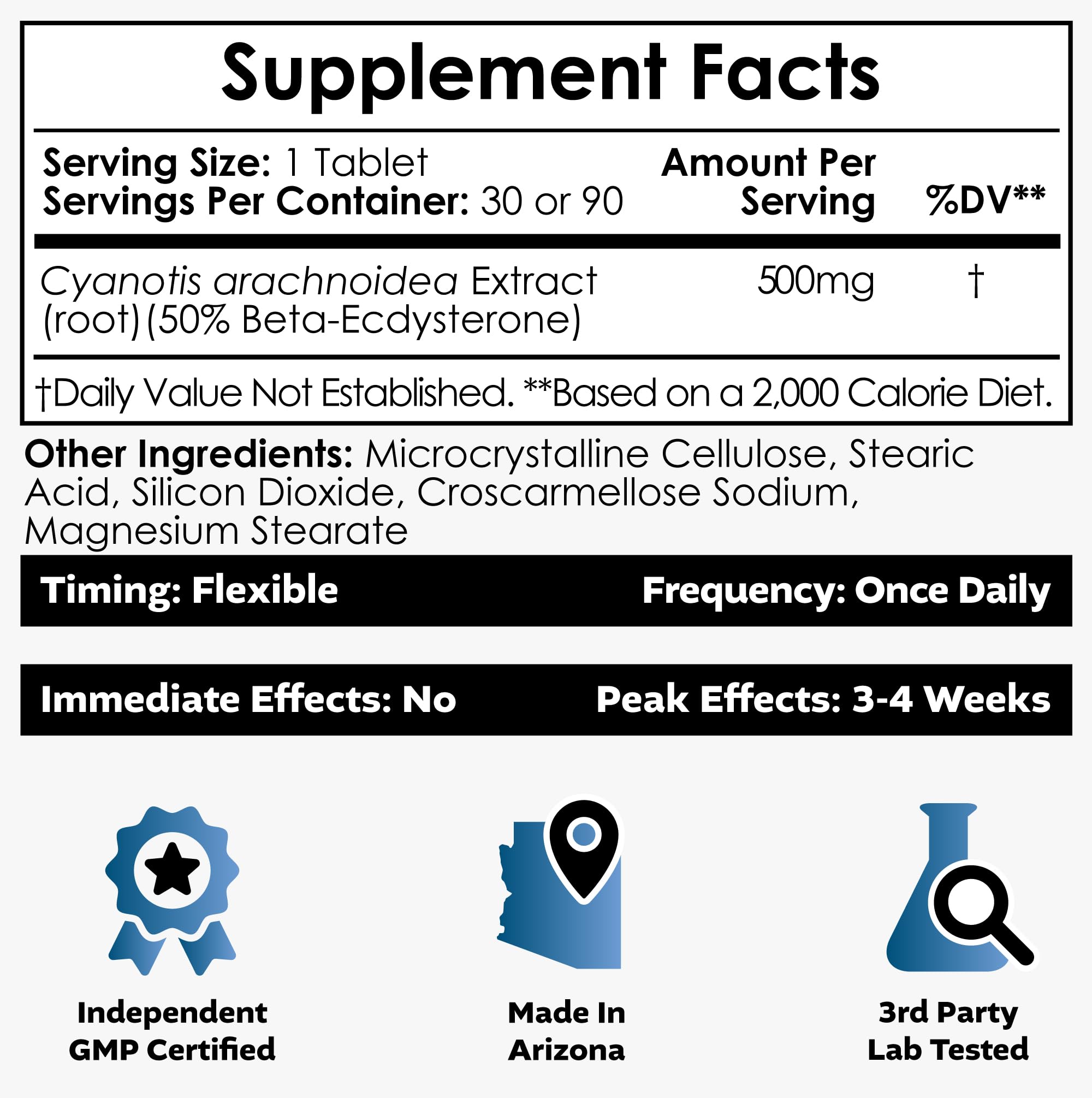 Nootropics Depot Beta Ecdysterone bottle top close-up