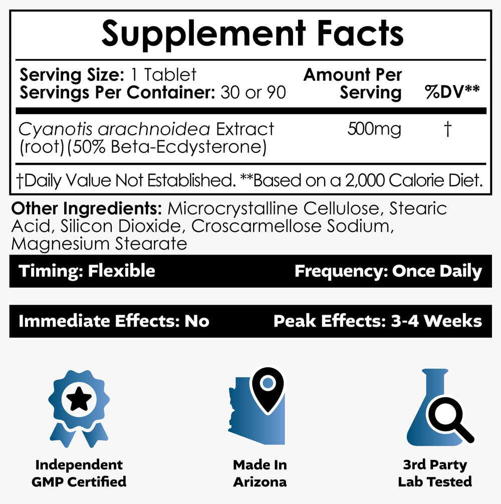 Nootropics Depot Beta Ecdysterone bottle top close-up