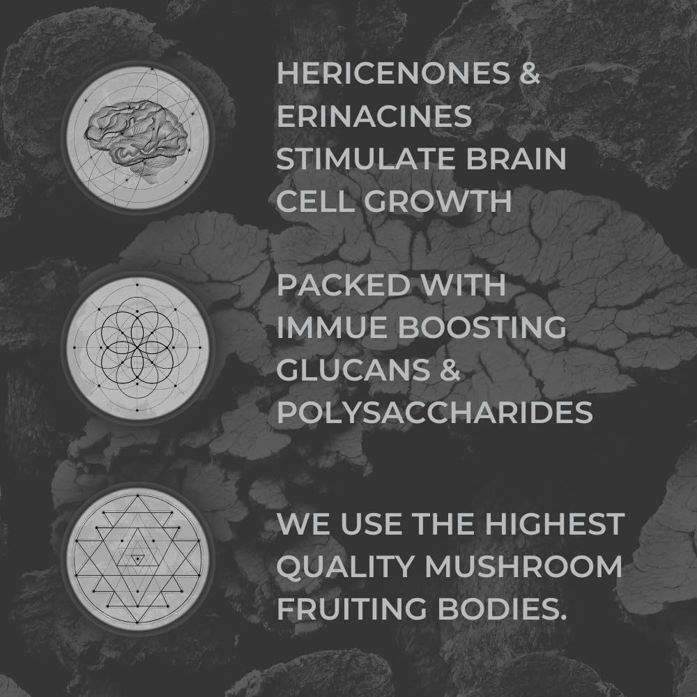 Nootrum Mushrooms label packaging highlights premium blend for overall wellness.