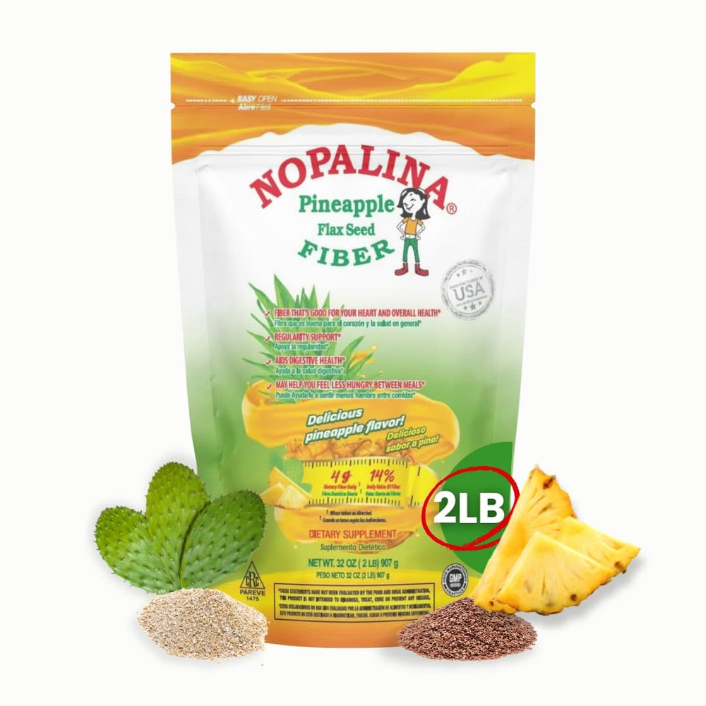 Nopalina Fiber Formula Pineapple bag for everyday fiber support.