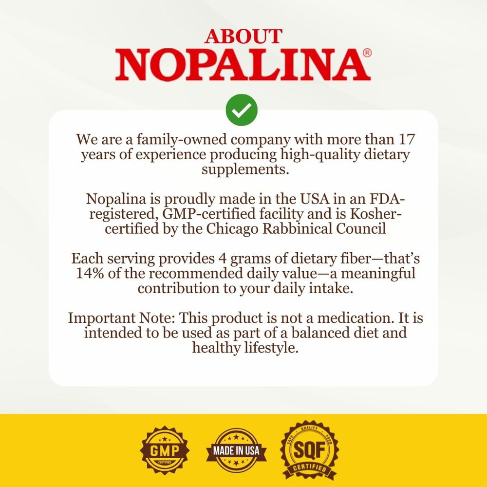 Nopalina Flax Seed Plus Capsules bottle with glass of water for on-the-go routine.