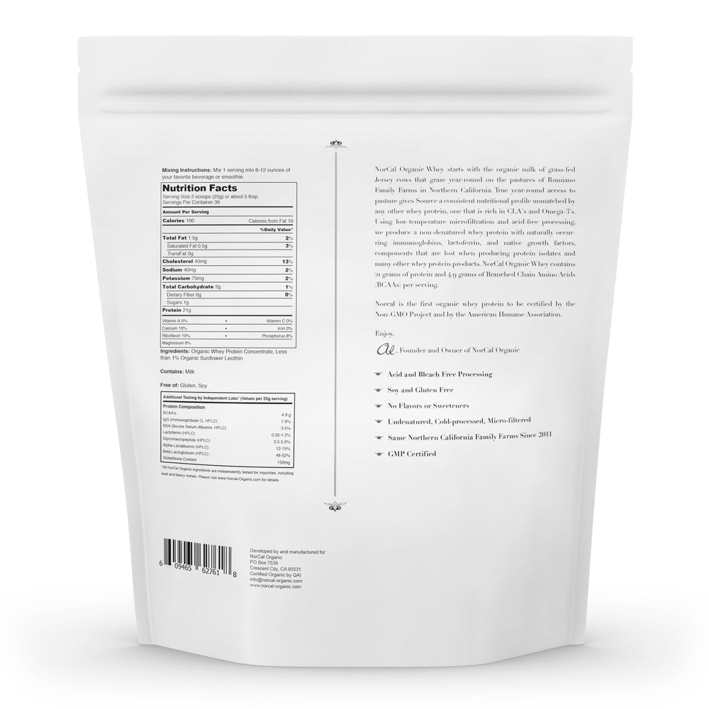 NorCal Organic Whey Protein kitchen ideas for smoothies and baking
