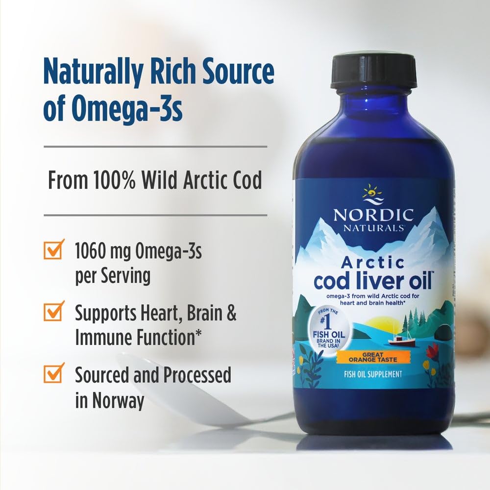 Measuring spoon with Nordic Naturals cod liver oil dosage