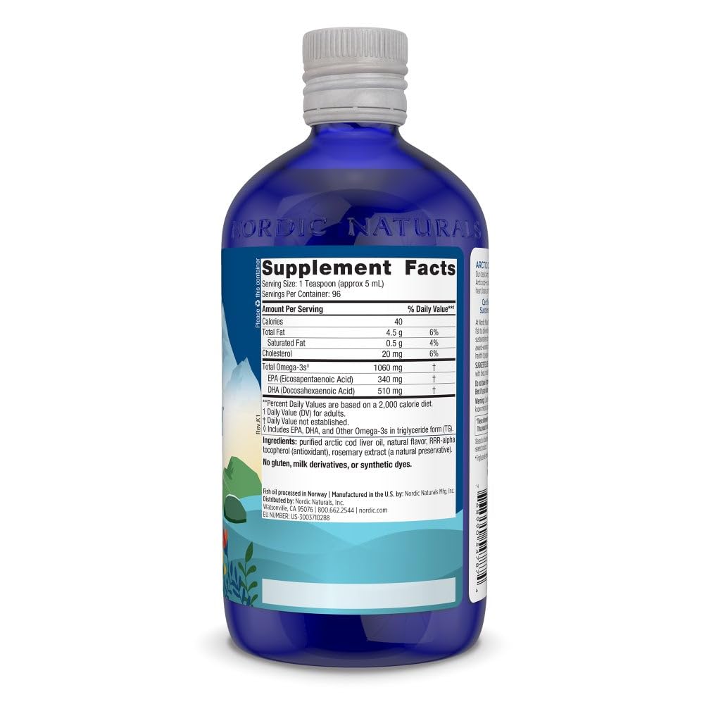 Close-up of orange bottle cap from Nordic Naturals cod liver oil