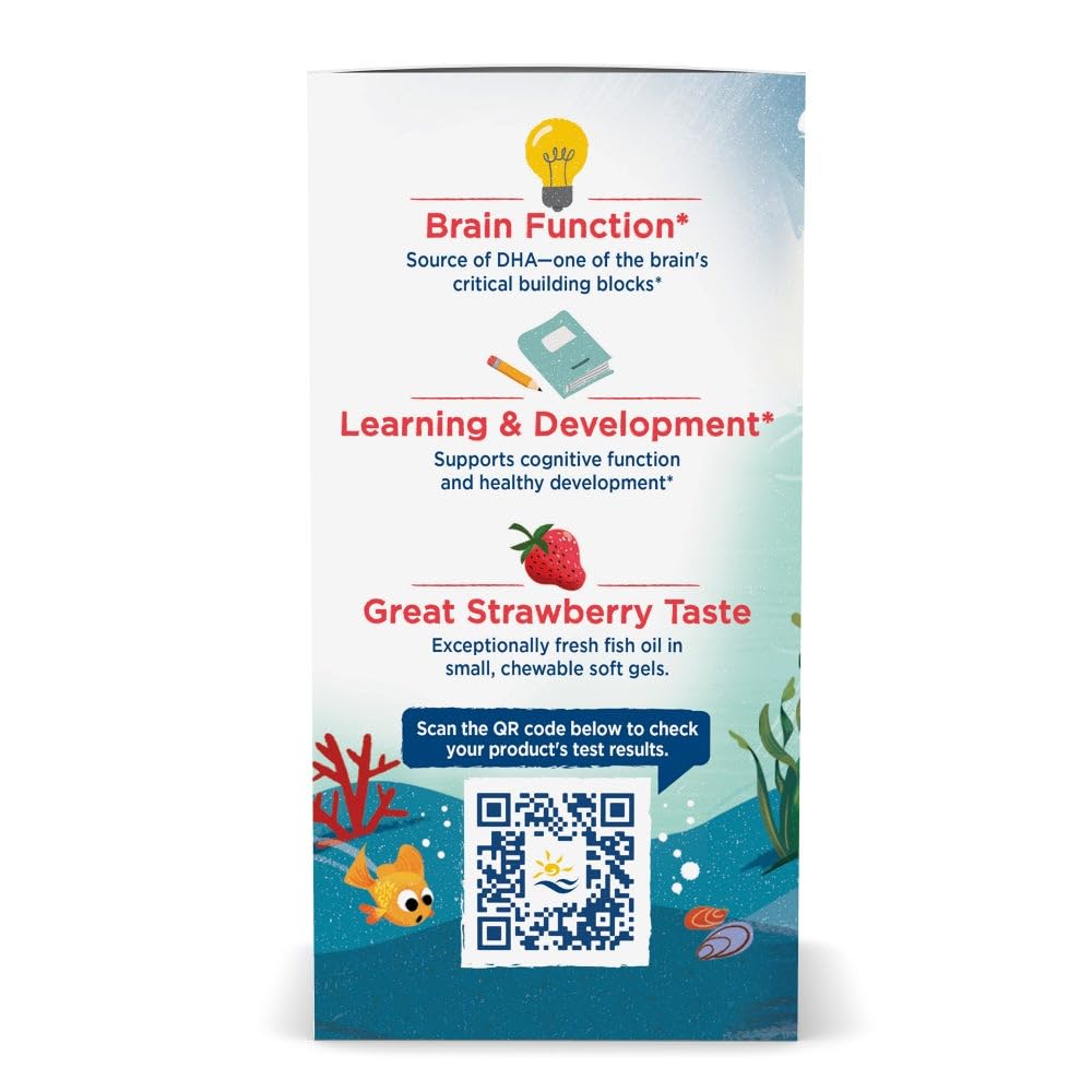 Nordic Naturals Children's DHA arctic cod ingredient icon signals purity and trusted sourcing