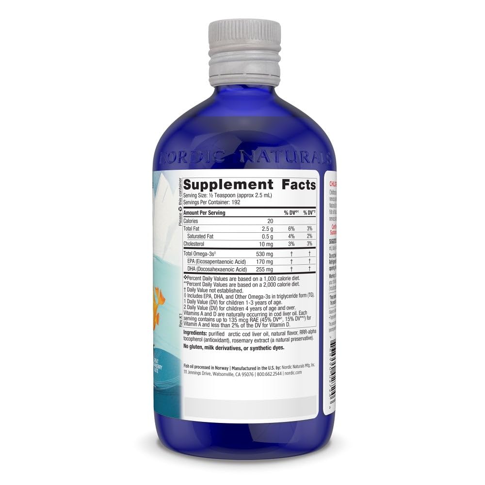 Nordic Naturals Children's DHA with spoon dosing promotes easy, kid-friendly omega-3 intake.