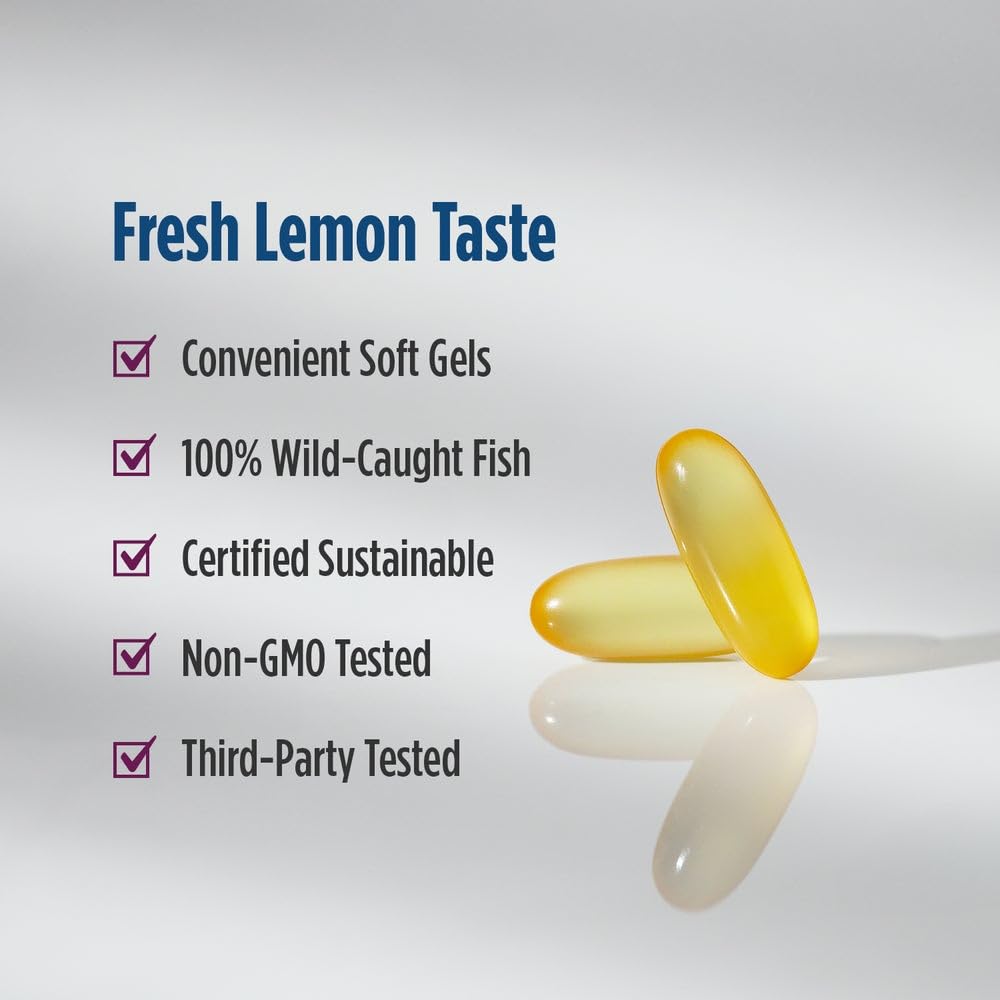 Nordic Naturals Complete Omega lemon bottle beside glass of water for daily routine