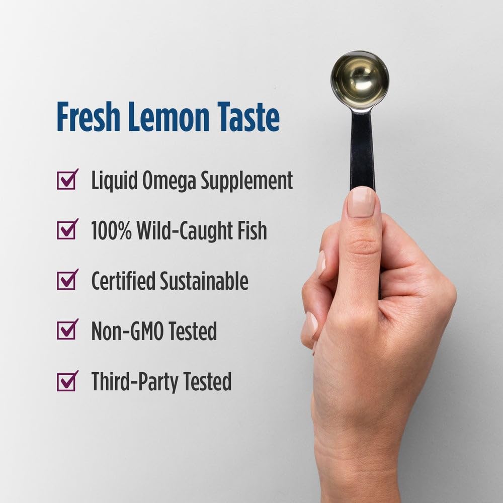 Nordic Naturals Complete Omega lemon nutrition facts emphasize clean sourcing.