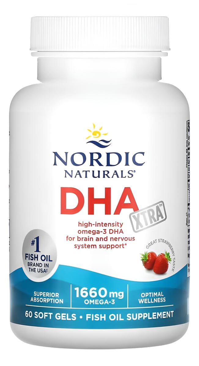 Nordic Naturals DHA Xtra strawberry taste closeup conveys pleasant flavor