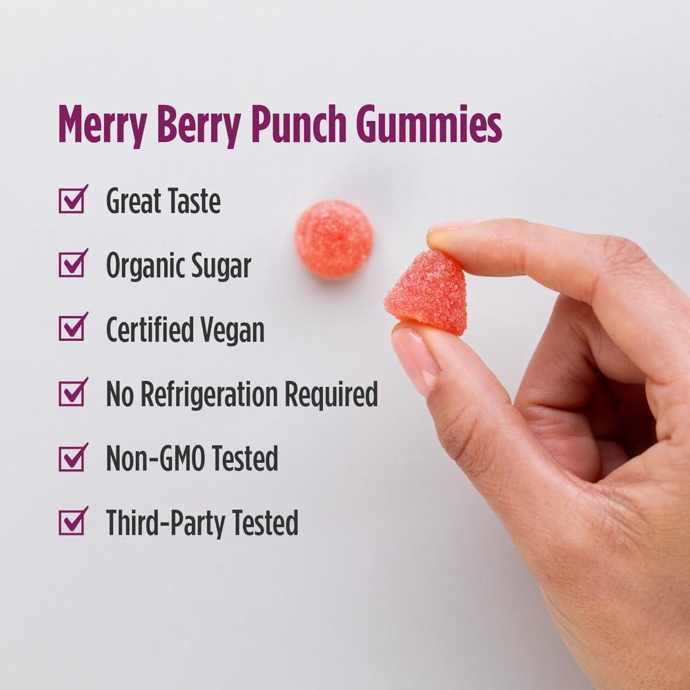 Nordic Naturals Kids Flora Gummies packaging front emphasizing purity and safety standards