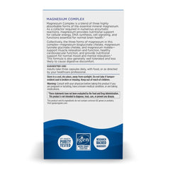 Nordic Naturals Magnesium Complex label close-up showing vegan and non-GMO purity