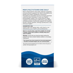 Nordic Naturals Men's Multivitamin One Daily nutrition label showing 20 essential nutrients