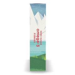Front label highlights 300 mg total Omega-3 per serving.