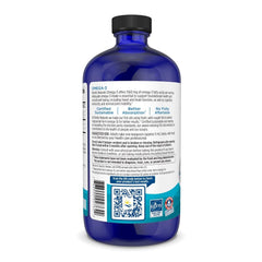 Nordic Naturals Omega-3 lemon ingredients highlight non-GMO, gluten-free formula.