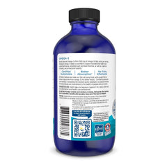 Close-up of Nordic Naturals Omega-3 lemon label highlighting non-GMO.