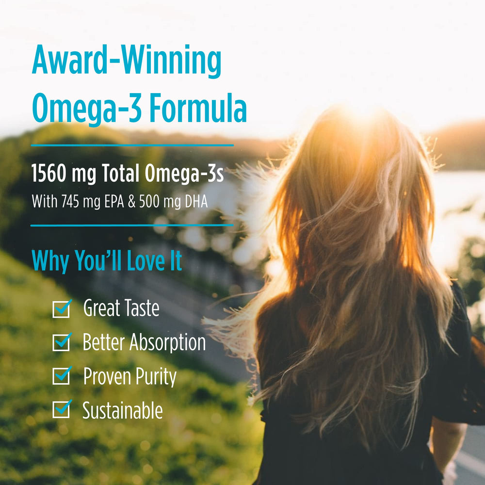 Measured dropper of Nordic Naturals Omega-3 Lemon for daily heart-brain support.