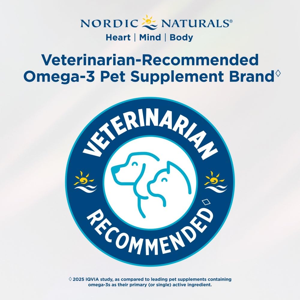 Nordic Naturals Omega-3 Pet sustainable packaging highlights ethical sourcing