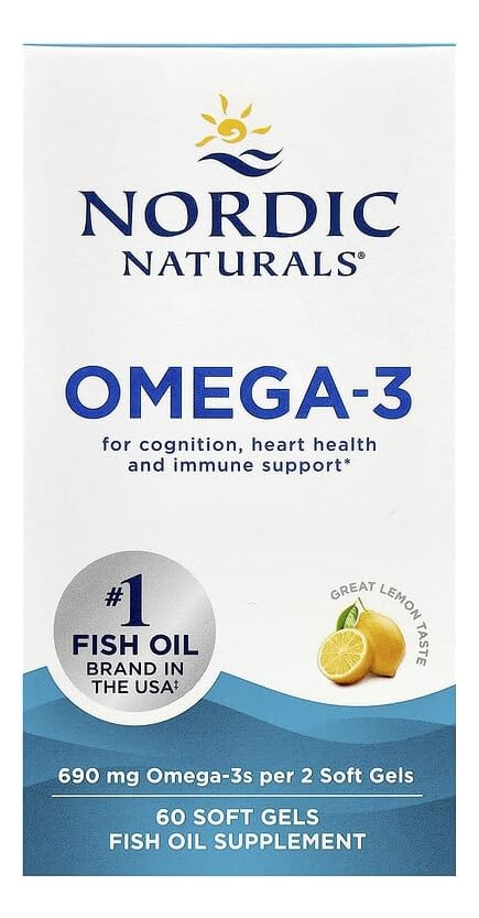 Nordic Naturals Omega-3 purity seal communicates quality and safety.
