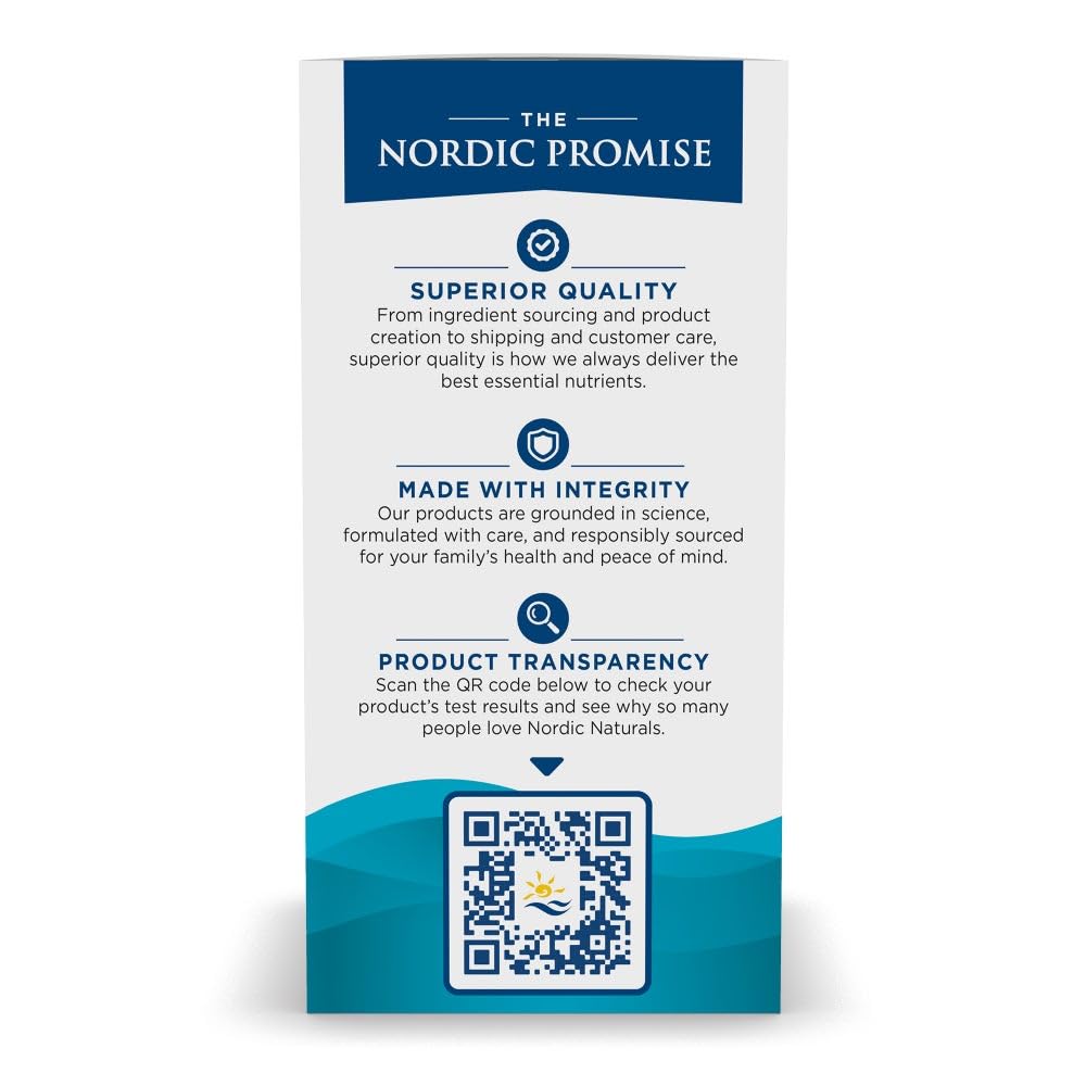 Nordic Naturals Omega-3D bottle side view with vitamin D3 support.
