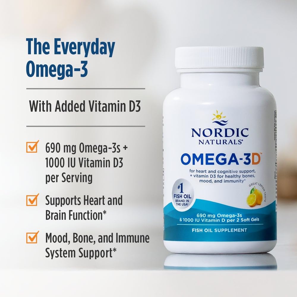 Nordic Naturals Omega-3D dairy-free and gluten-free formula.