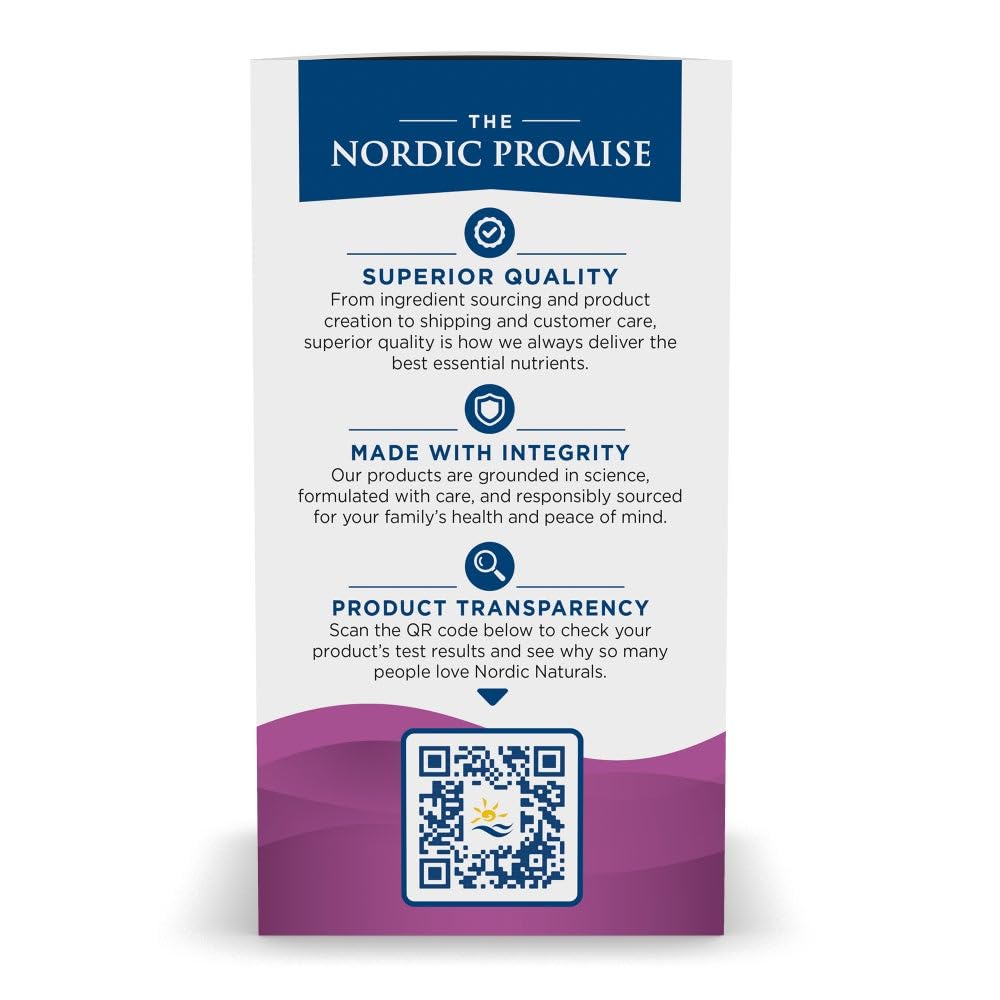 Nordic Naturals Postnatal Omega-3 bottle with 60 soft gels clearly shown to consumers.