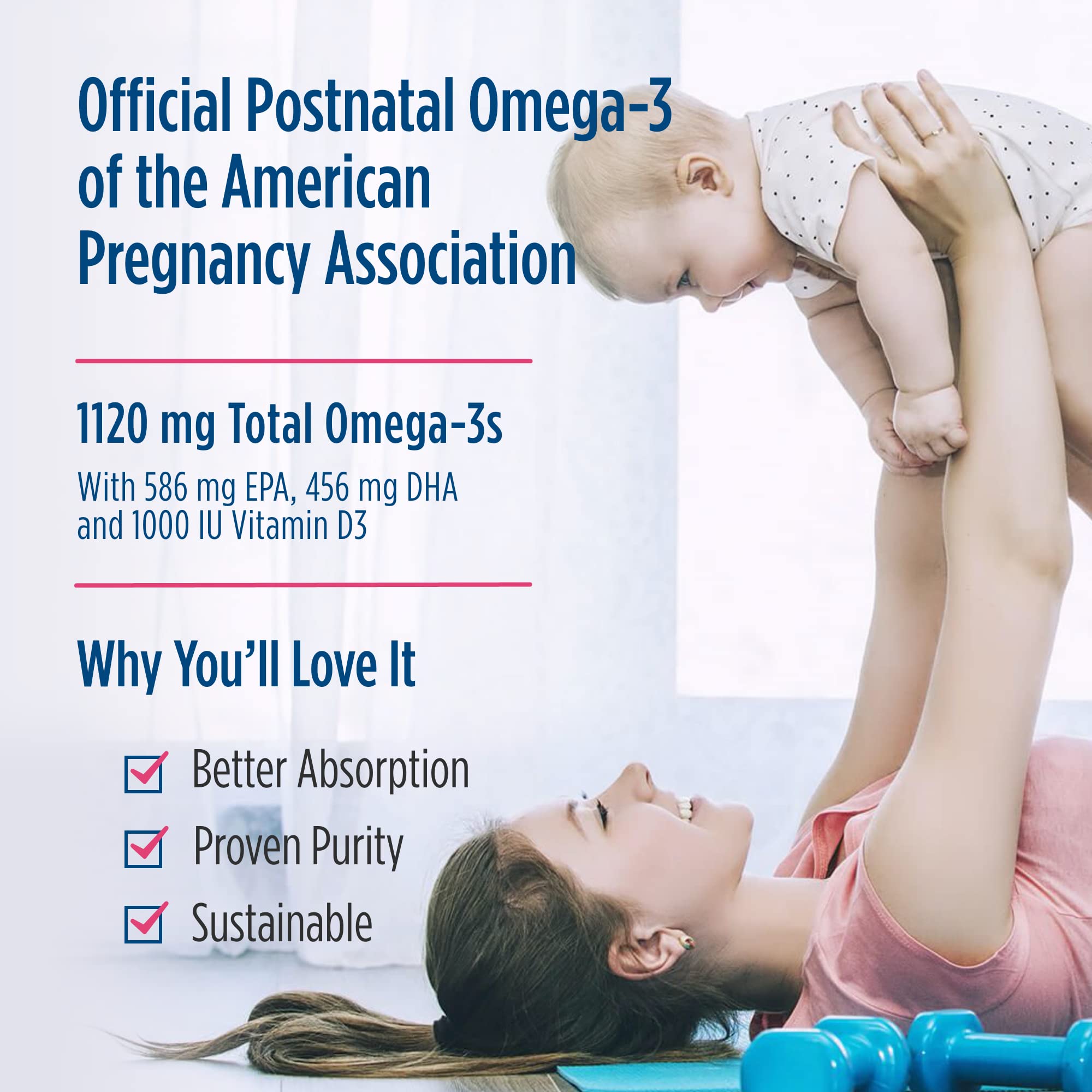 Label highlights DHA and EPA for potential well-being in Nordic Naturals Omega-3.